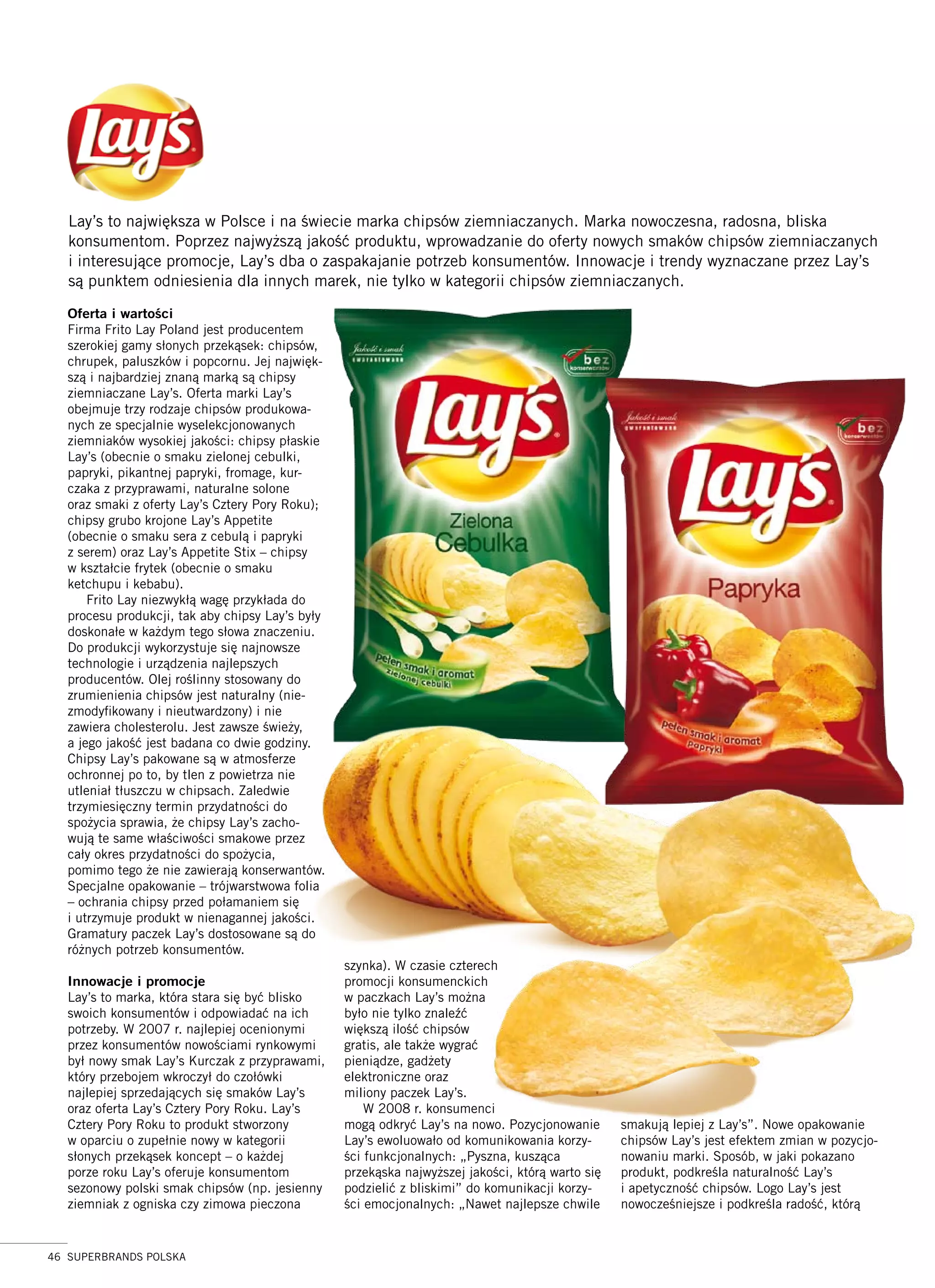 Case study marki Lay's z Albumu Superbrands Polska 2008 | PDF