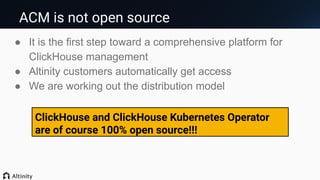 Altinity Cluster Manager: ClickHouse Management for Kubernetes and ...