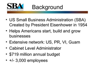 SBA amd State of Texas 2017 SXSW power point | PPT | Free Download
