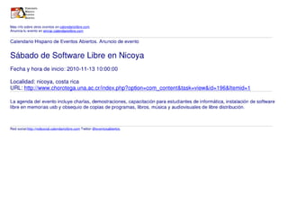 Sábado de Software Libre en Nicoya