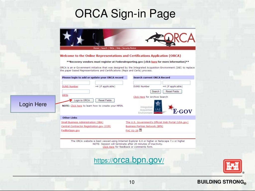 ORCA Sign in Page Login Here