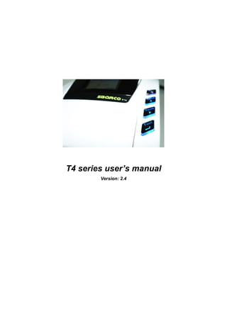 T4 series user’s manual
Version: 2.4
 