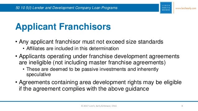 Sba Sop Updates 50 10 5 I Seminar