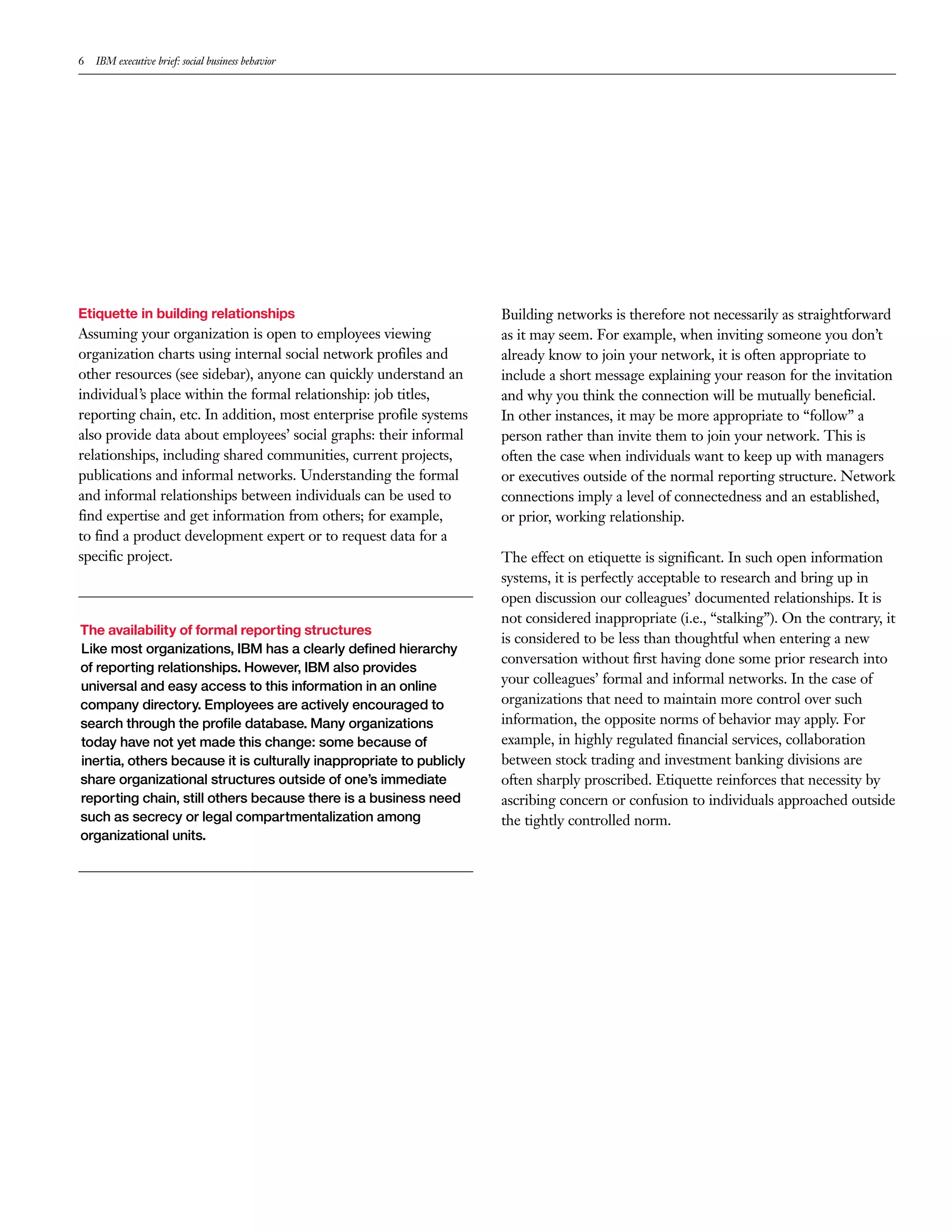 IBM Social Business Behavior | PDF