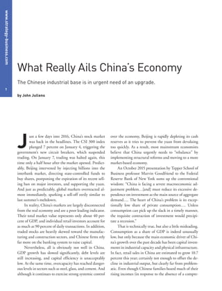 www.strategy-business.com
1
over the economy, Beijing is rapidly depleting its cash
reserves as it tries to prevent the yu...