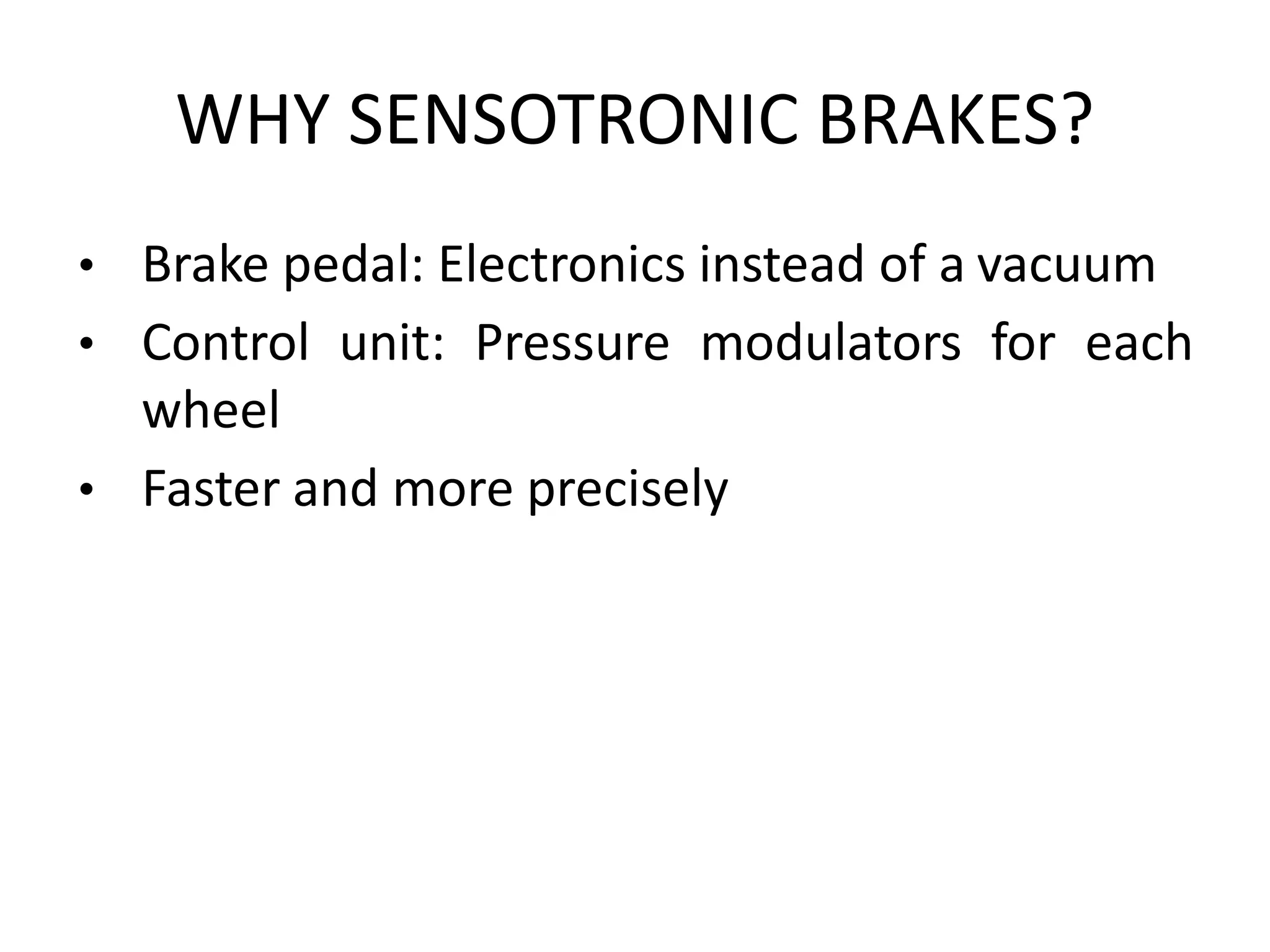 Sensotronic Brake Control | PPTX