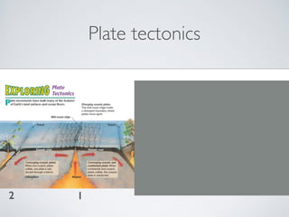 Plate tectonics 
2 1 
3 
4 5 
 