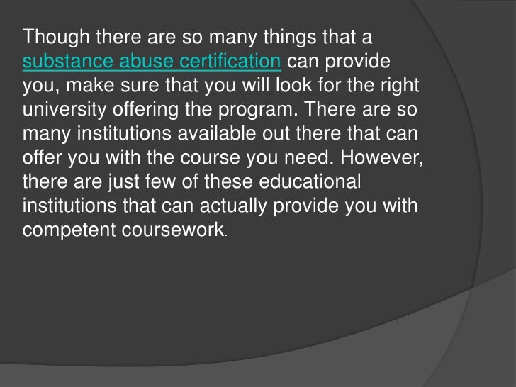 How Can Substance Abuse Certification Help You