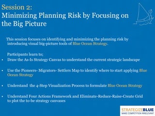 <ul><li>This session focuses on identifying and minimizing the planning risk by introducing visual big-picture tools of  B...