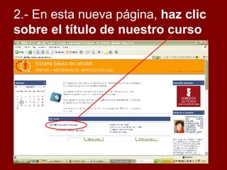 2.- En esta nueva página, haz clic sobre el título de nuestro curso