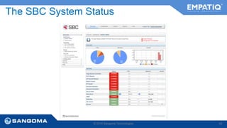 The SBC System Status 
© 2014 Sangoma Technologies 43 
 