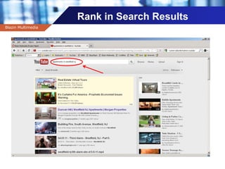 Company name
Rank in Search Results
Blazin Multimedia
 