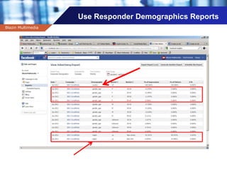 Company name
Use Responder Demographics Reports
Blazin Multimedia
 