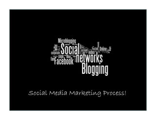The Big Deal over Social Media Marketing
Marketing

              Natalie Guse



    Social Media Marketing Process!
 