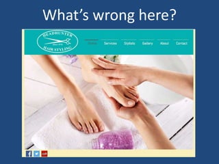 What’s wrong here?
 