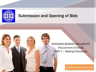 Submission and Opening of Bids STANDARD BIDDING DOCUMENTS Procurement of Goods PART 1 – Bidding Procedures 