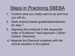 Evidence Triad Sbeba t.p | PPTX