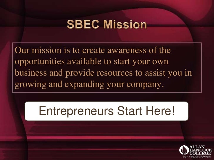 sbec 10 min presentation 10 min presentation