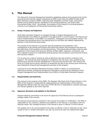 Financial Advisor Procedures.pdf SBEP Financial Management manual | PDF