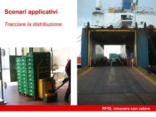 Scenari applicativi

Tracciare la distribuzione




                             RFID, innovare con valore
 