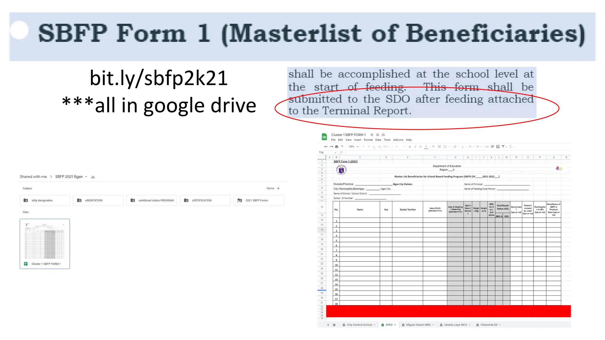 bit.ly/sbfp2k21
***all in google drive
98
 