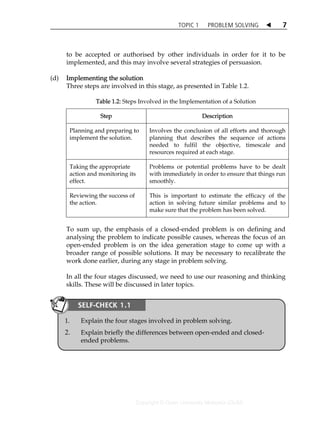 Sbfs1103 thinking skills and prob solving | PDF