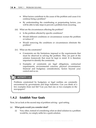 Sbfs1103 thinking skills and prob solving | PDF