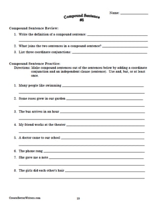 SBG Grade 6: Worksheet