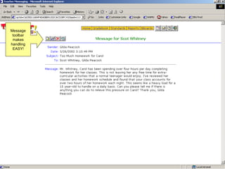 Message toolbar makes handling EASY! 
