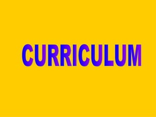 CURRICULUM 