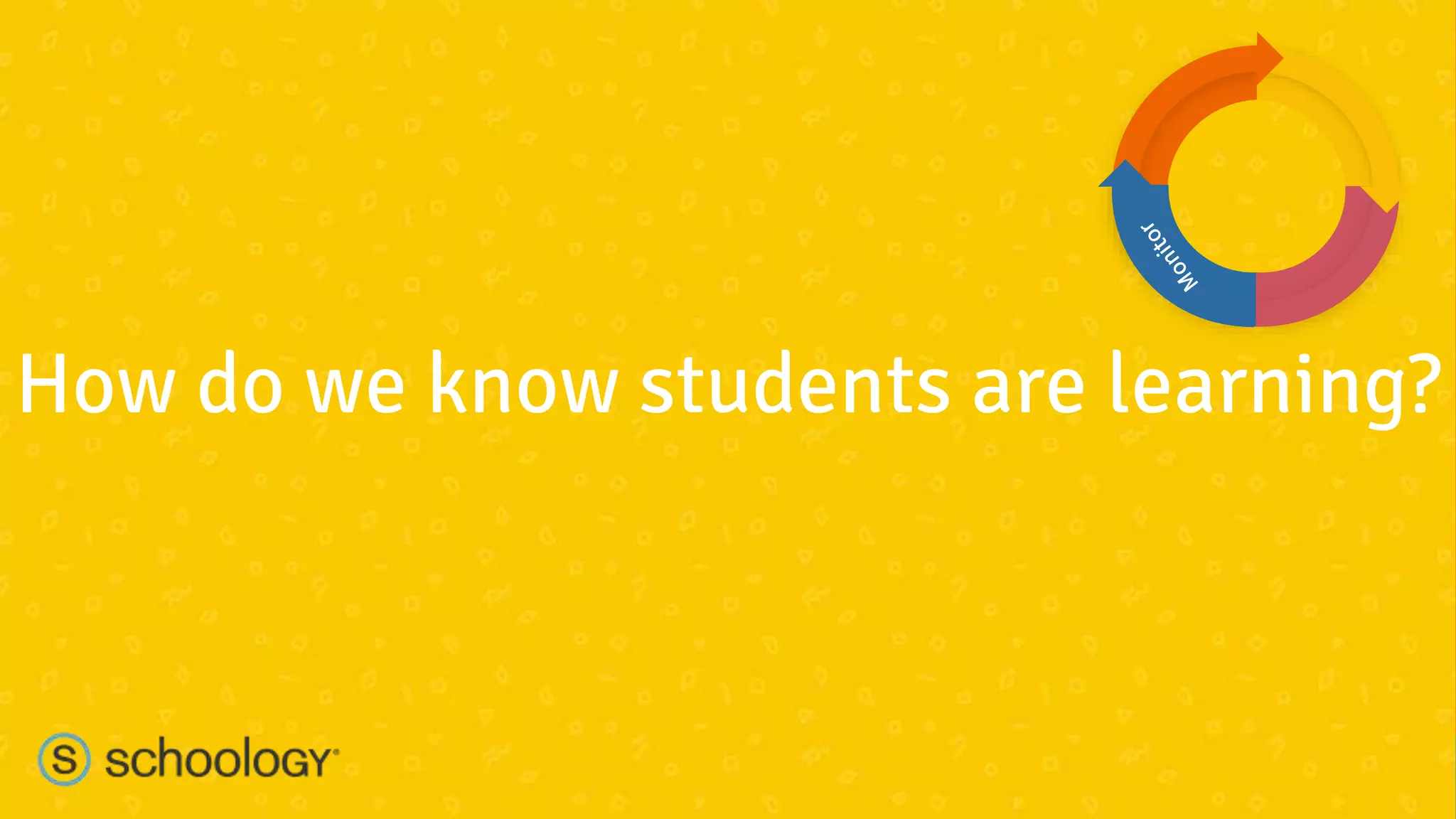 #learnwithschoology
How do we know students are learning?
 