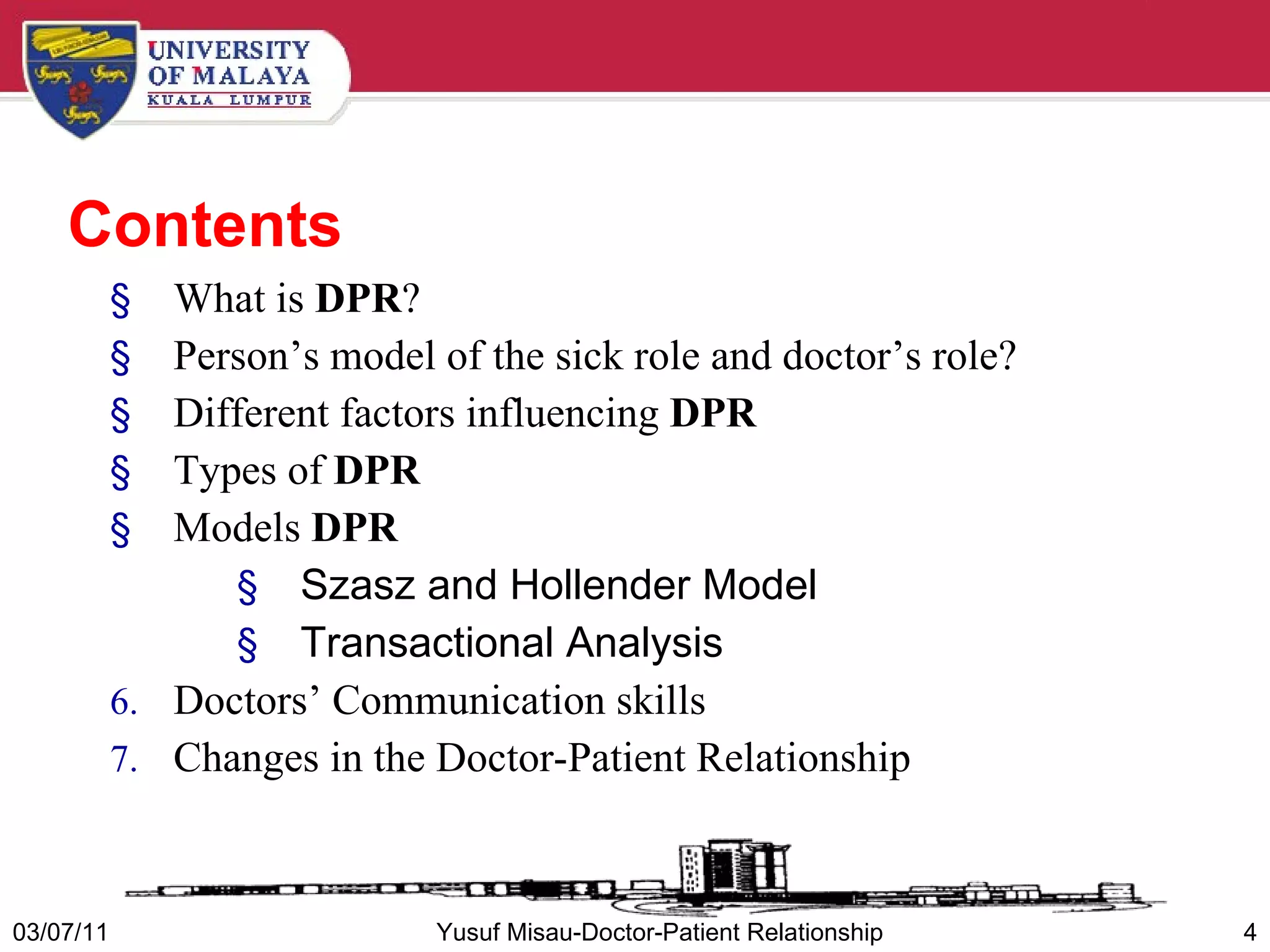 Sbh.4.doctor patient+relationship yusuf+misau_2011 | PPT