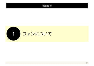 11 
※参考：FFaacceebbooookk全体とのリーチ率の比較 
約9900..77%% 
海外も含むデータのため、あくまで参考ではあるが 
同規模ページの中では非常に高いリーチ率になっている 
 