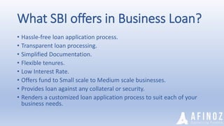 Sbi 2024 business loan