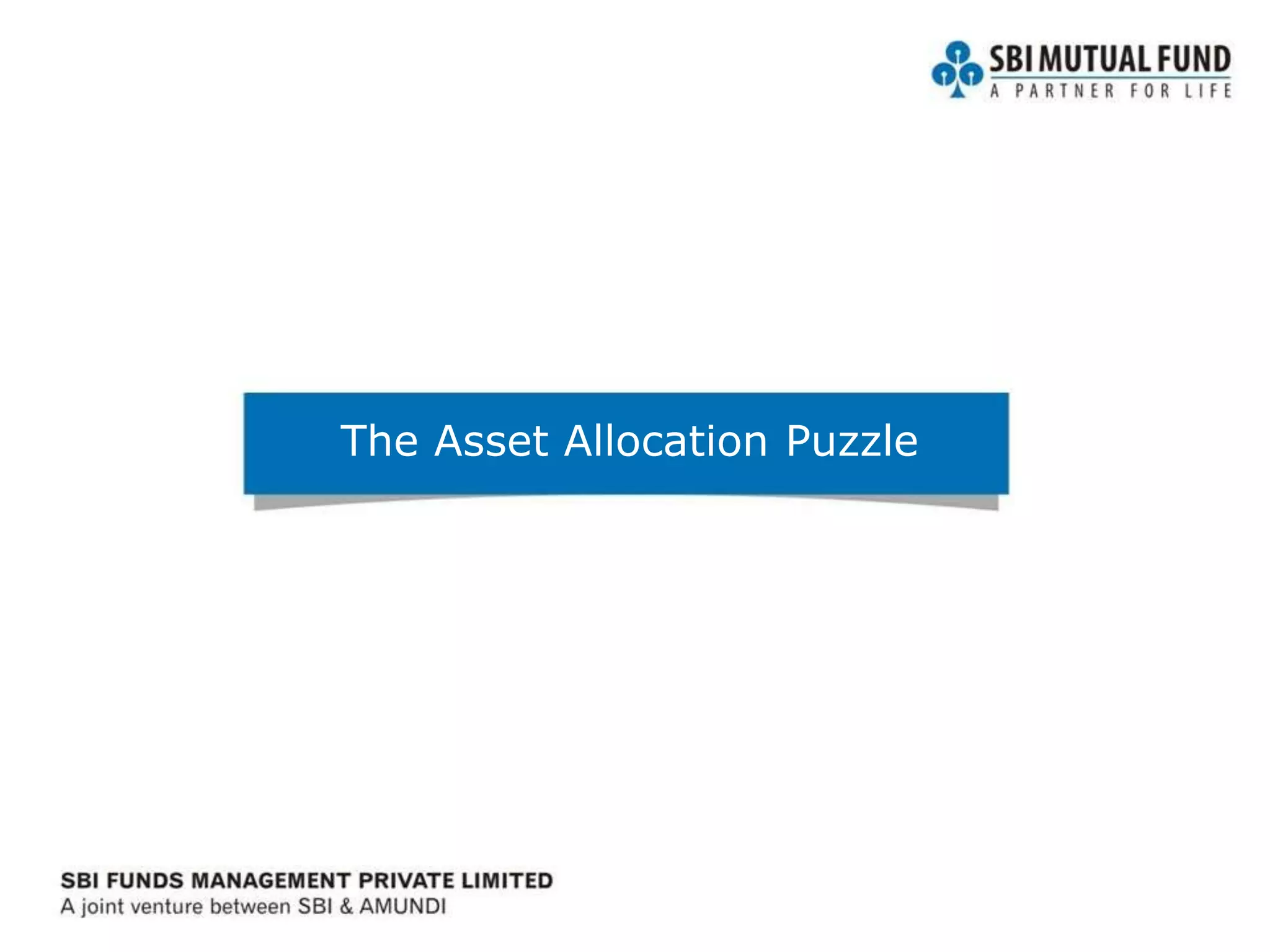 The Asset Allocation Puzzle
 