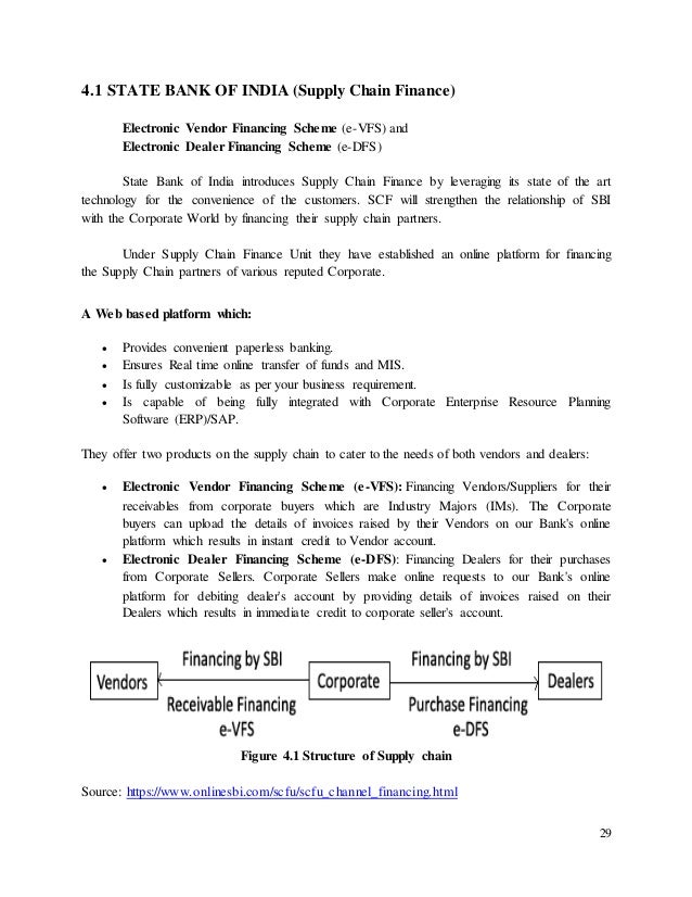 Sbi Internship On Electronic Dealer Financing Scheme - 29 29 4 1 state bank of india