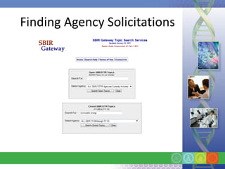 Finding Agency Solicitations
 