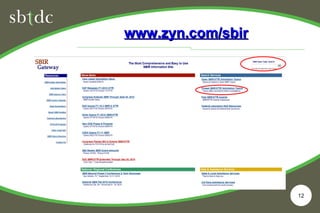 SBIR/STTR Introduction, presented by John Ujvari