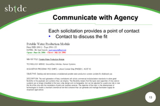 SBIR/STTR Introduction, presented by John Ujvari