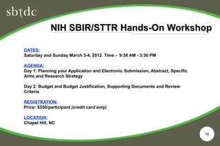 SBIR/STTR Introduction, presented by John Ujvari