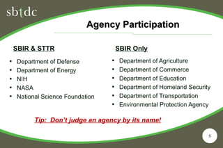 SBIR/STTR Introduction, presented by John Ujvari