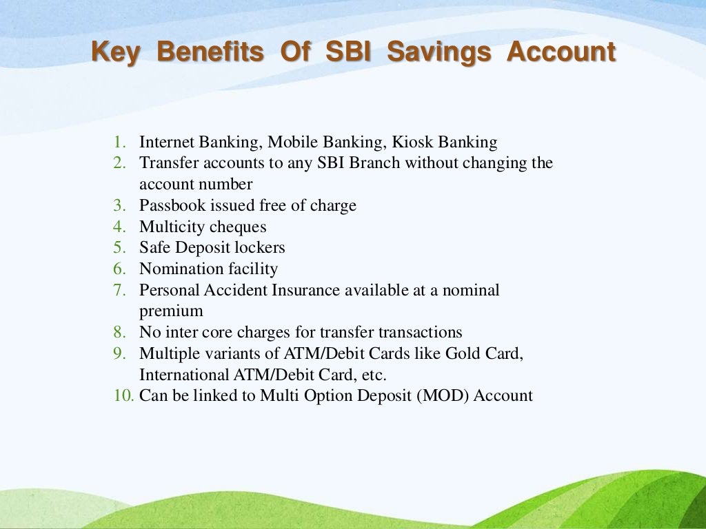 SBI Saving Account (Types & It's Features)