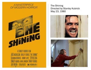 The Shining
Directed by Stanley Kubrick
May 23, 1980
 
