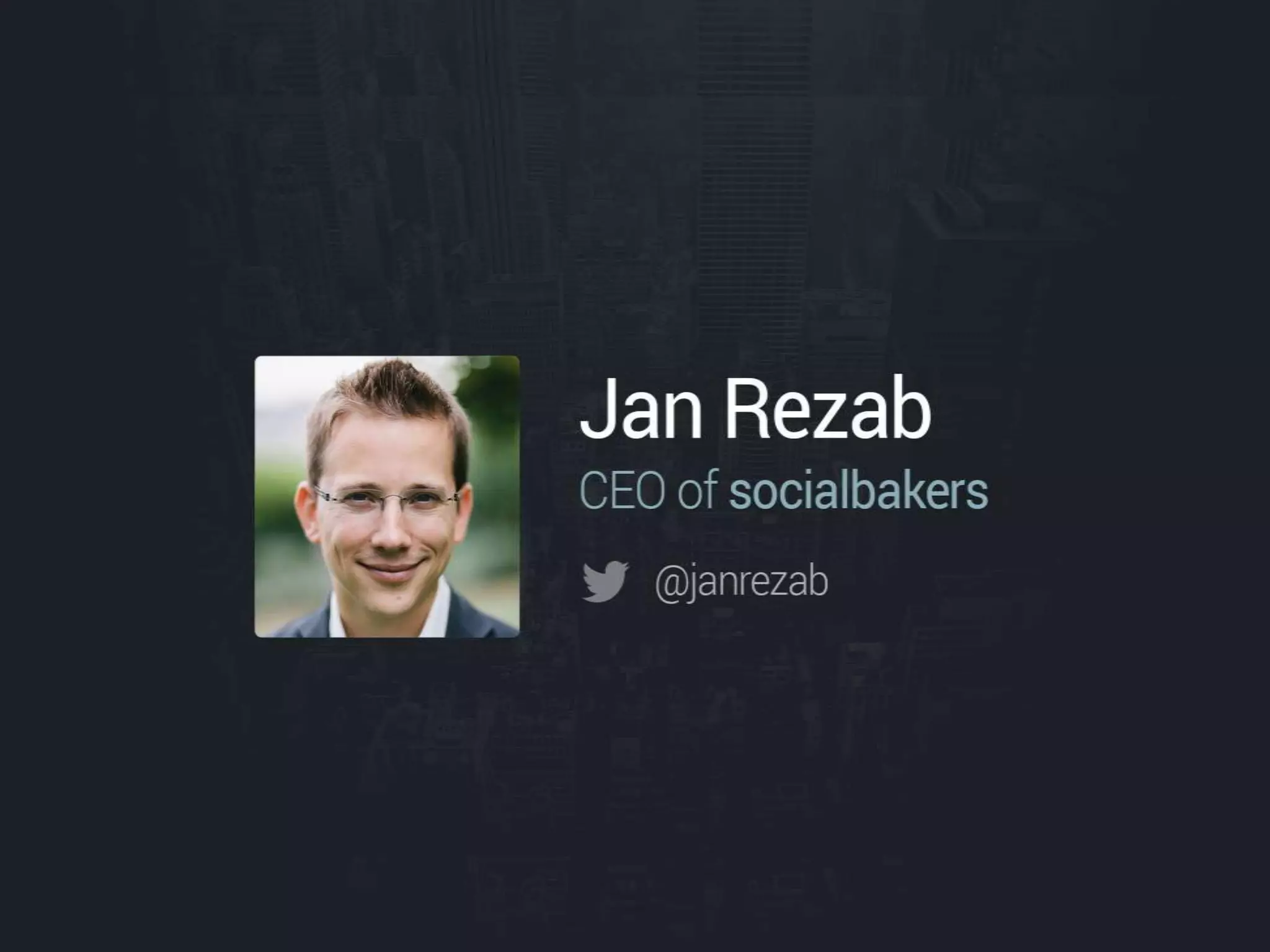 Prezentace Socialbakers Jana Řežába z IAC (CZ)