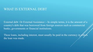 External debt | PPTX