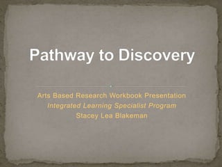 Arts Based Research Workbook Presentation
Integrated Learning Specialist Program
Stacey Lea Blakeman
 