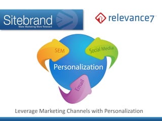 Leverage Marketing Channels with Personalization 