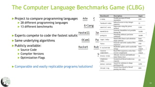 Towards a Green Ranking for Programming Languages | PPT
