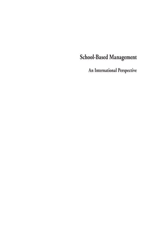 School-Based Management
An International Perspective

÷

6.

1

05/04/2003, 10:55

 
