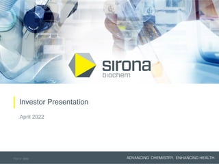Investor Presentation
April 2022
TSX-V: SBM
 